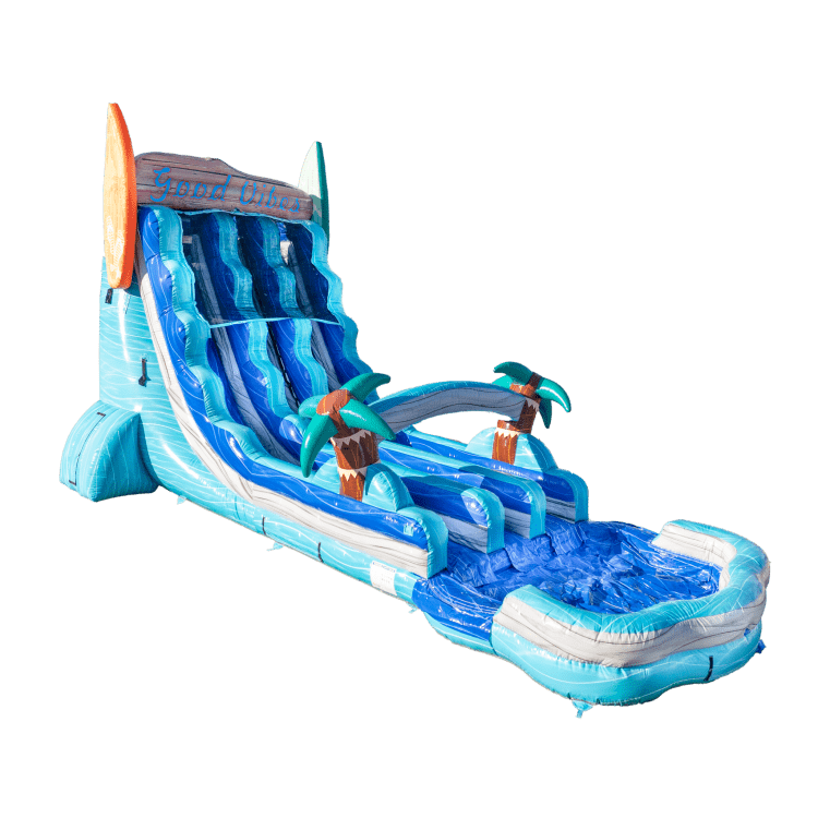 24' Good Vibes Double Lane Wet/Dry Slide